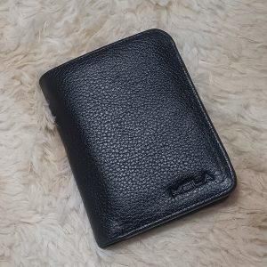 100% Leather Wallet For Men (m-31) black